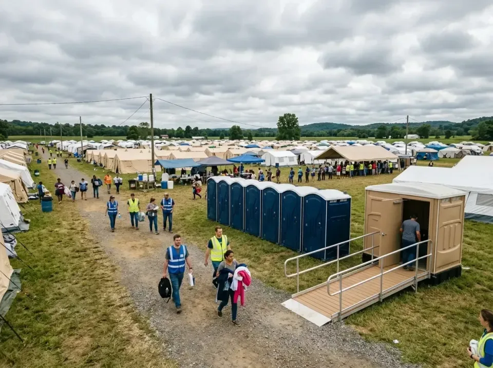 disaster-relief-camp-restrooms-010 — frequently asked questions, Dumpster & Portable Bathrooms Rental in Richlands, VA